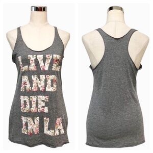 Live and Die in LA Racerback Tank Sz M